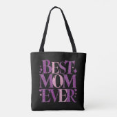 Trendy typografie Beste moeder ooit Tote Bag (Achterkant)