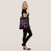Trendy typografie Beste moeder ooit Tote Bag (Op model)