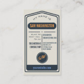 Trendy  Typografie Custom Sjabloon Business Visitekaartje (Voorkant)