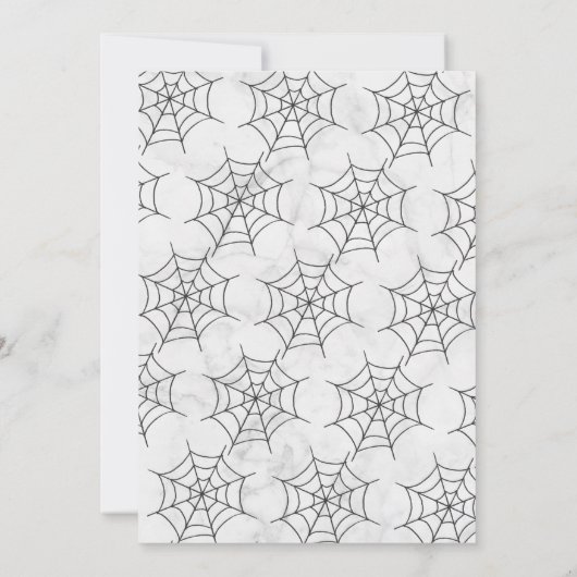 Trendy Typografie Eat, Drink & Wees eng Halloween Kaart (Achterkant)