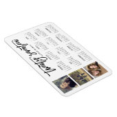 Trendy Typografie en drie foto's 2017 Kalender Magneet (Rechterzijde)