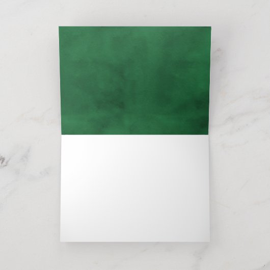 Trendy Typografie - Kerstboom - Echte foto Folie Feestdagenkaart (Binnenlaag)