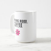 trendy typografie ochtendstemming, Koffie. Koffiemok (Voorkant links)