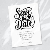 Trendy Typografie Ring Heart Wedding Save The Date
