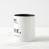 Trendy typografie Sip Happens, maar eerst, koffie. Mok (Midden)