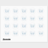Trendy Typografie Sparen de Stickers van de Datum, (Vel)