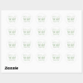 Trendy Typografie sparen de Stickers van de Datum, (Vel)