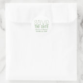 Trendy Typografie sparen de Stickers van de Datum, (Tas)