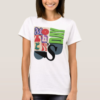 Trendy Typografie Tribute: Moederdag T-shirt