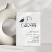 Trendy typografie Uitnodiging voor afstudeerfeest