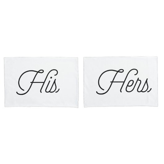 Trendy typografie "Zijn en de Heren" Kussensloop (Voorkant-Set)