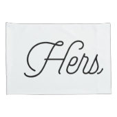 Trendy typografie "Zijn en de Heren" Kussensloop (Achterkant-Rechts)