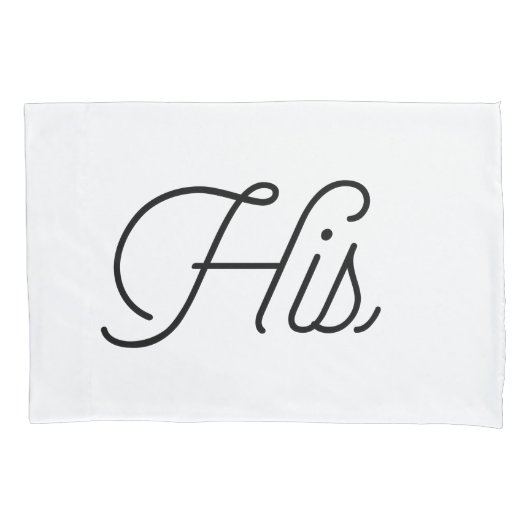 Trendy typografie "Zijn en de Heren" Kussensloop (Voorkant-Links)