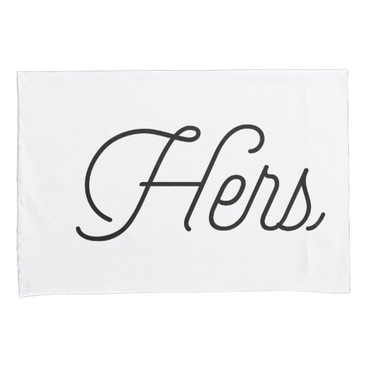 Trendy typografie "Zijn en de Heren" Kussensloop (Voorkant-Rechts)