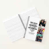 Trendy Typography Best Friends Names Photo Collage Notitieboek (Binnen)