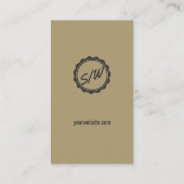 Trendy  Typography Custom Sjabloon Kraft Visitekaartje (Achterkant)