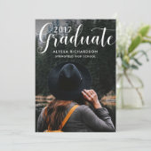 Trendy Typography | Fotogradatiepartij Kaart (Staand voorkant)