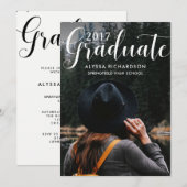 Trendy Typography | Fotogradatiepartij Kaart (Voorkant / Achterkant)