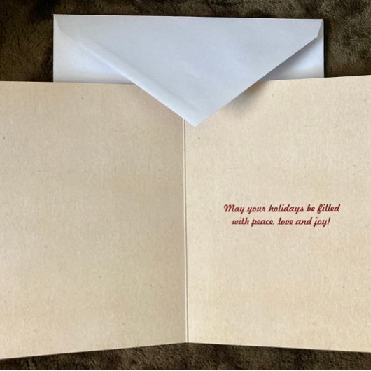 Trendy Typography KerstTree Holiday Foto Feestdagen Kaart