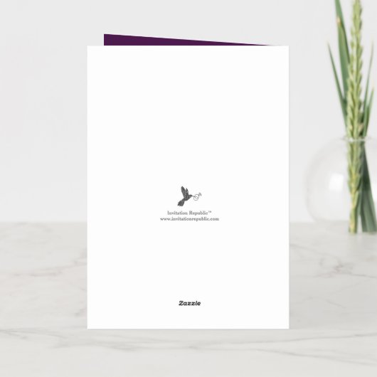 Trendy Typography "Merry Kerstmis"'' foto Real Folie Feestdagenkaart (Achterkant)