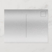 Trendy Typography Silver Wedding Save the Date Aankondigingskaart (Achterkant)