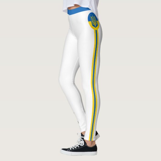 Trendy Ukraine en mode van de Oekraïense vlag/spor Leggings (Links)
