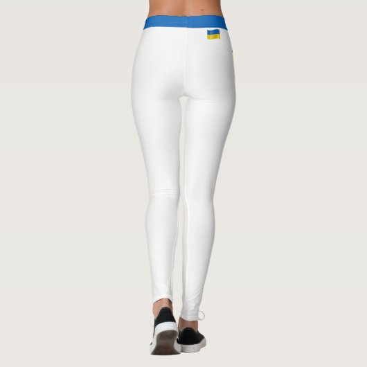 Trendy Ukraine en mode van de Oekraïense vlag/spor Leggings (Achterkant)