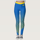 Trendy Ukraine & mode van de Oekraïense vlag / spo Leggings (Voorkant)