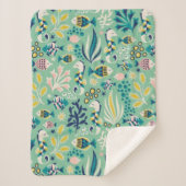 Trendy Underwater Design Sherpa Deken (Voorkant)