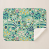 Trendy Underwater Design Sherpa Deken (Voorkant (horizontaal))