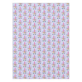 Trendy Unicorn met Floral Crown & Butterflies Tafelkleed (Voorkant)