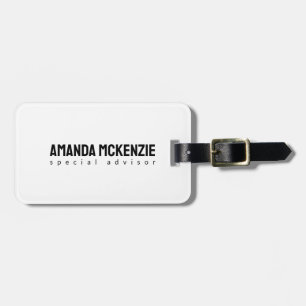 Trendy uniek creatief minimalistisch ontwerp bagagelabel