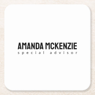 Trendy uniek creatief minimalistisch ontwerp kartonnen onderzetters