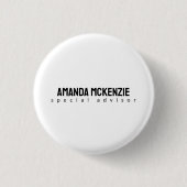 Trendy uniek creatief minimalistisch ontwerp ronde button 3,2 cm (Voorkant)