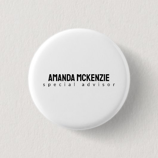 Trendy uniek creatief minimalistisch ontwerp ronde button 3,2 cm (Voorkant)