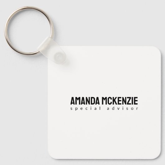 Trendy uniek creatief minimalistisch ontwerp sleutelhanger (Voorkant)
