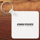 Trendy uniek creatief minimalistisch ontwerp sleutelhanger (Voorkant)