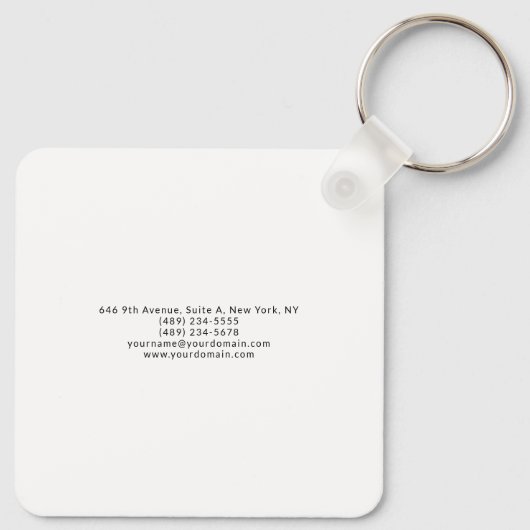 Trendy uniek creatief minimalistisch ontwerp sleutelhanger (Achterkant)