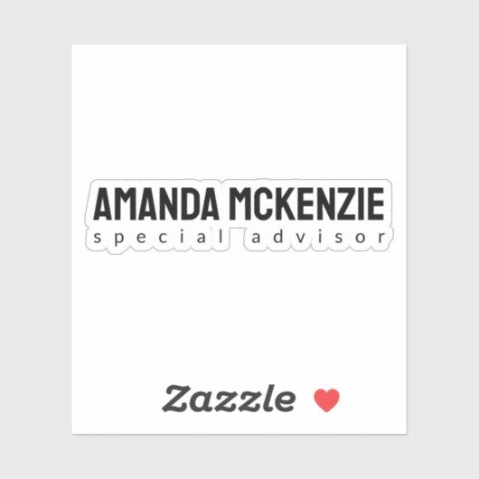 Trendy uniek creatief minimalistisch ontwerp sticker (Vel)