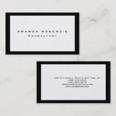 Trendy uniek creatief minimalistisch ontwerp visitekaartje (Voorkant / Achterkant)