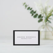 Trendy uniek creatief minimalistisch ontwerp visitekaartje (Staand voorkant)