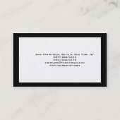 Trendy uniek creatief minimalistisch ontwerp visitekaartje (Achterkant)