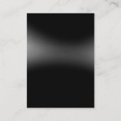 Trendy, uniek rood grijs, verticaal groot monogram visitekaartje (Achterkant)