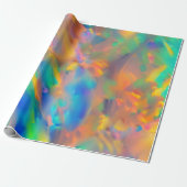 Trendy Unieke faux holografische opaal Cadeaupapier (Uitgerold)