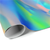 Trendy Unieke faux holografische opaal Cadeaupapier (Rol Hoek)