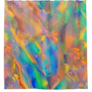 Trendy Unieke faux holografische opaal Douchegordijn