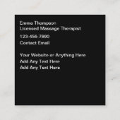 Trendy Unieke Massage Therapeut Visitekaartjes (Achterkant)