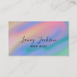 Trendy Unieke Roze Blauw abstracte golven Visitekaartje