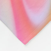 Trendy Unieke Roze Blauw groene abstracte golven Fleece Deken (Hoek)