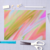 Trendy Unieke Roze Blauw groene abstracte golven Tissuepapier (Craft)